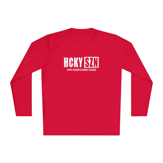 Every Season is HCKYSZN Performance Long Sleeve Tee - White Logo
