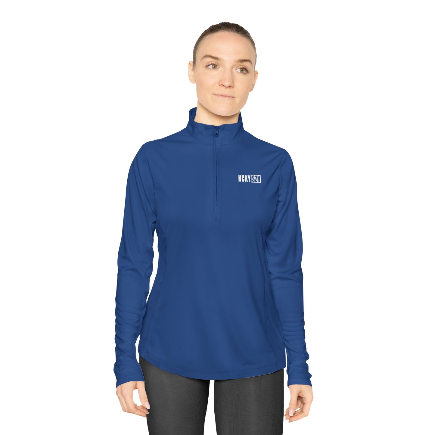 Women's HCKY SZN Quarter-Zip Pullover (Royal Blue)