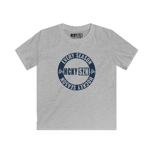 Youth Circle SZN Softstyle Tee (Navy Logo) - Various Colors