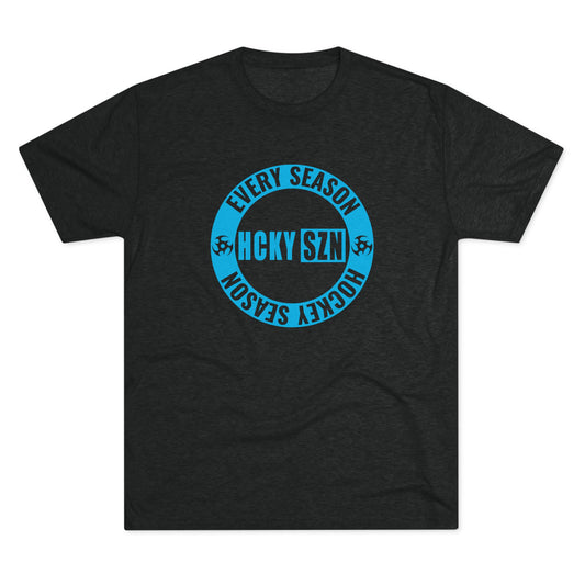 HCKY SZN Circle Logo TriBlend Tee Shirt (Sky Blue) - Various Colors