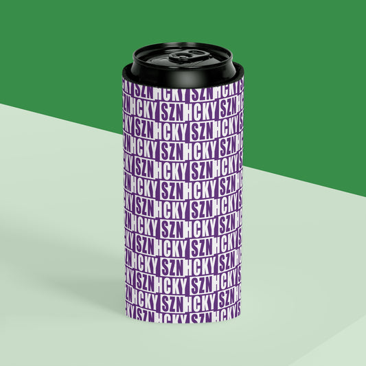 HCKY SZN AOP Slim Can Cooler (Purple)