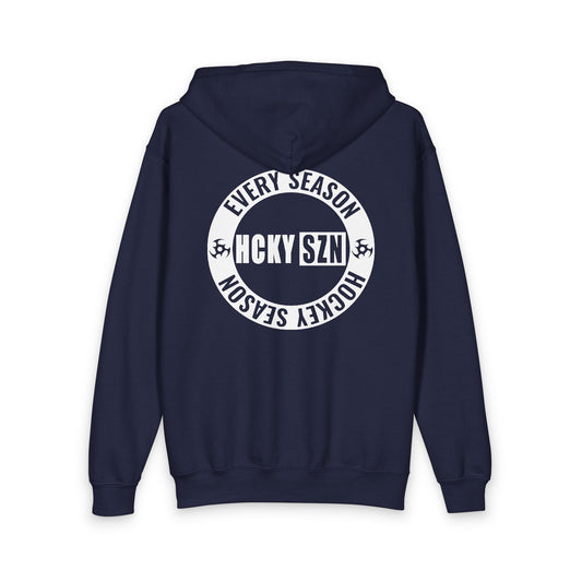 Youth Circle Logo Full Zip Hoodie (Navy)