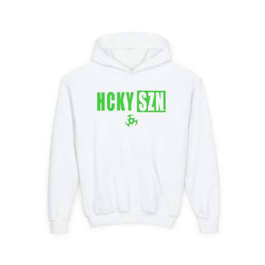 Youth HCKY SZN (Lime Logo) Hooded Sweatshirt - Various Colors