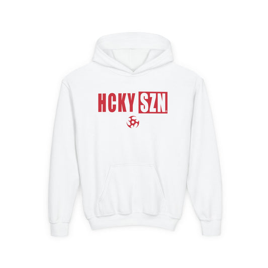 Youth HCKY SZN (Red Logo) Hooded Sweatshirt - Various Colors