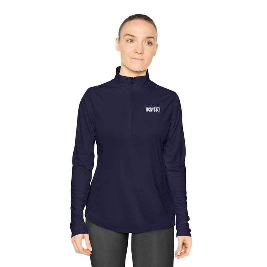 Women's HCKY SZN Quarter-Zip Pullover (Navy)