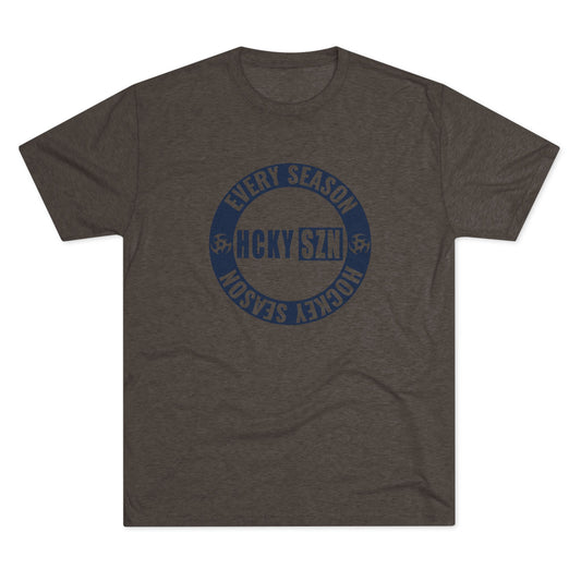 HCKY SZN Circle Logo TriBlend Tee Shirt (Navy) - Various Colors