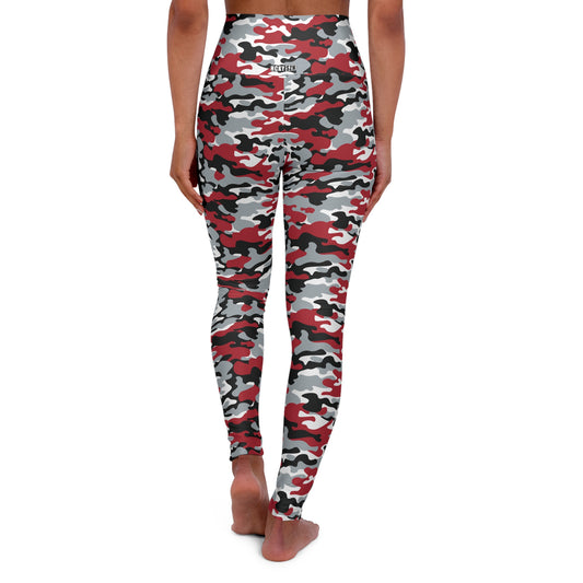 HCKY SZN High Waisted Yoga Leggings (Buckeye Camo)