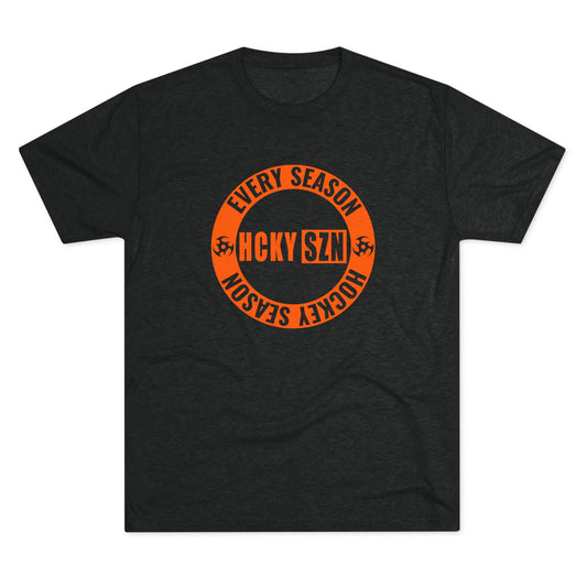HCKY SZN Circle Logo TriBlend Tee Shirt (Orange) -Various Colors