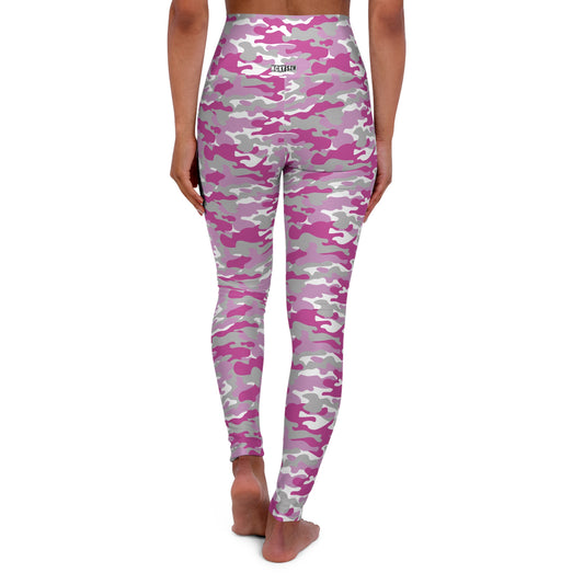HCKY SZN High Waisted Yoga Leggings (Hockey Girl Camo)