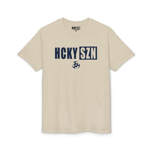HCKY SZN Simple Star DryBlend Tee Shirt (Navy Logo) - Various Colors