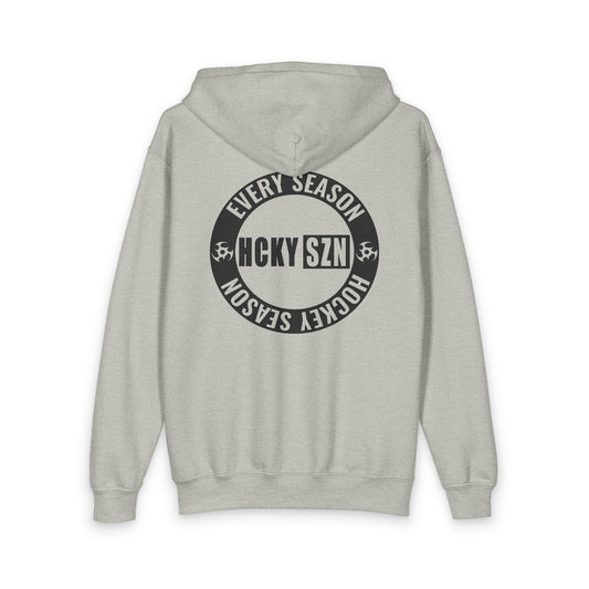 Youth Circle Logo Full Zip Hoodie (Sport Grey)