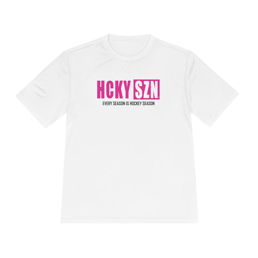 Every Season is HCKY SZN Performance Tee (Hot Pink Logo) - Various Colors