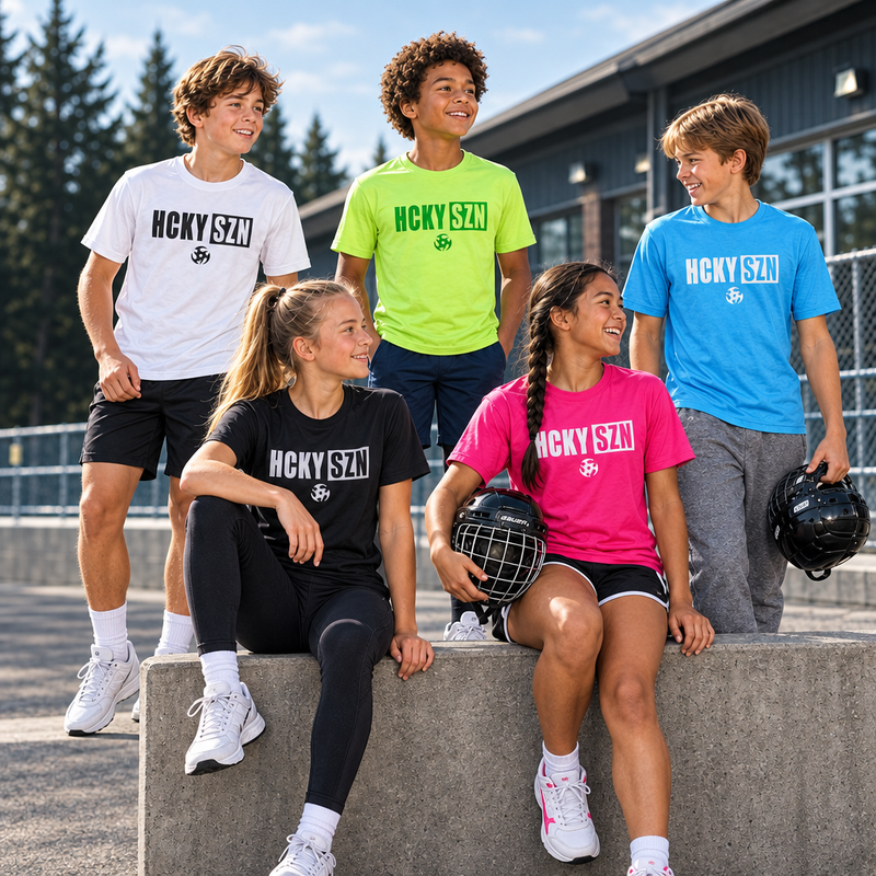 Youth HCKY SZN DryBlend Tee collection