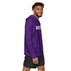 HCKY SZN Big Logo Performance Warmup Hoodie (Purple/White)