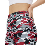 HKY SZN High Waisted Workout Shorts (Buckeye Camo)