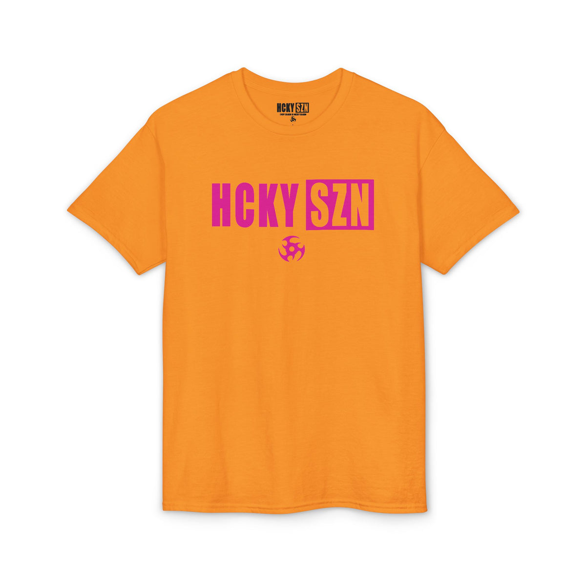 HCKY SZN Simple Star DryBlend Tee Shirt (Pink Logo) - Various Colors