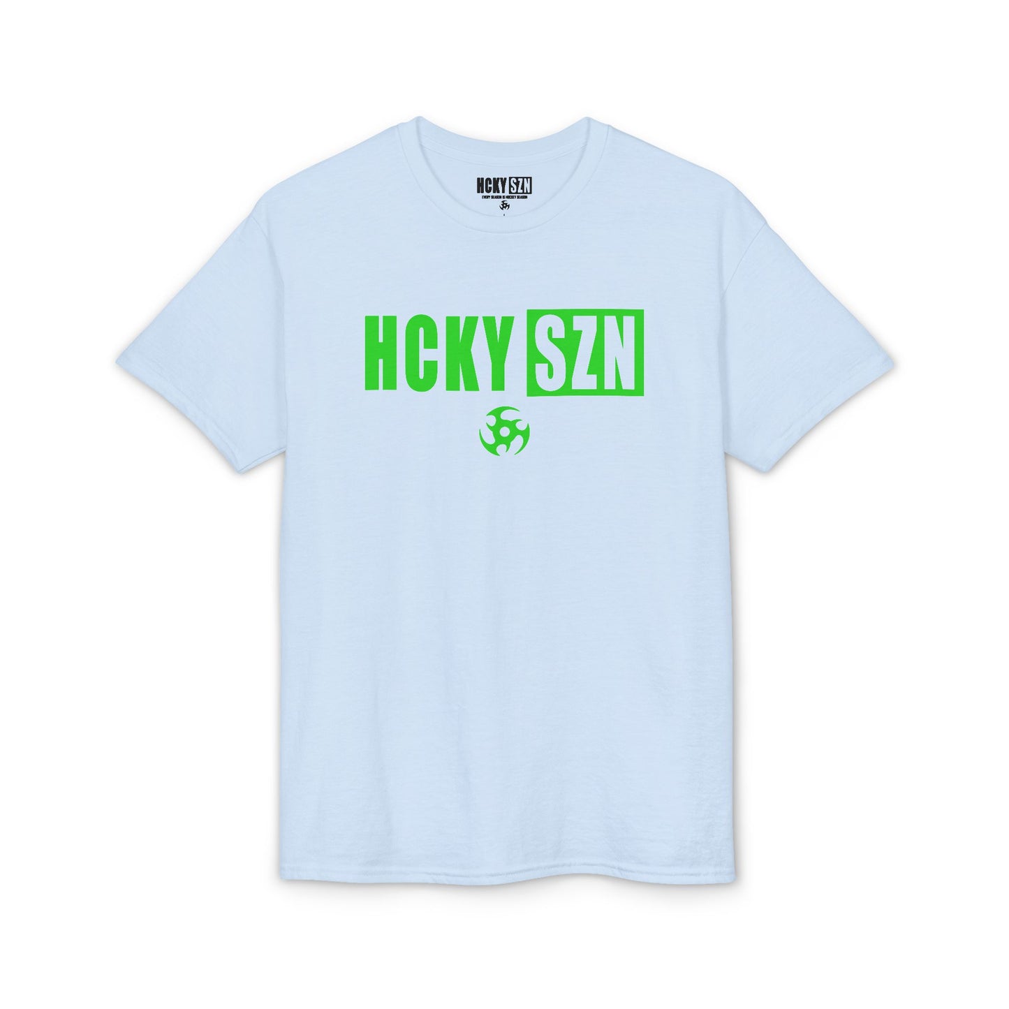 HCKY SZN Simple Star DryBlend Tee Shirt (Lime Logo) - Various Colors