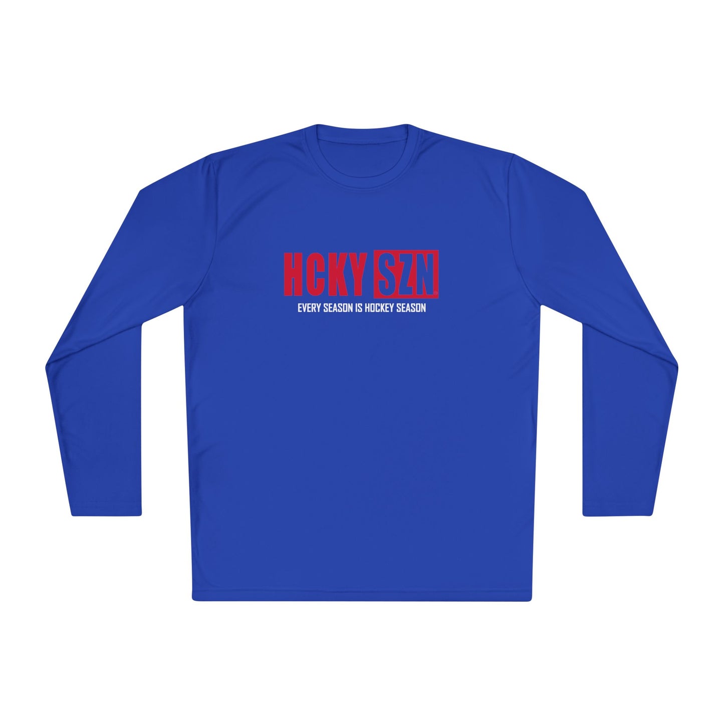 Every Season is HCKYSZN Performance Long Sleeve Tee - Red Logo