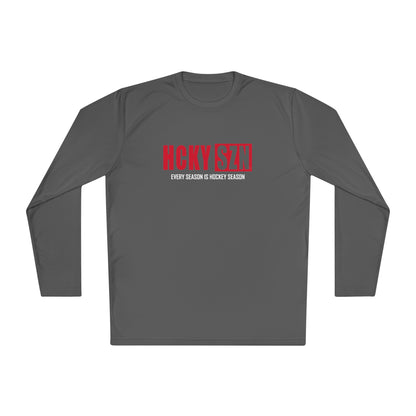 Every Season is HCKYSZN Performance Long Sleeve Tee - Red Logo