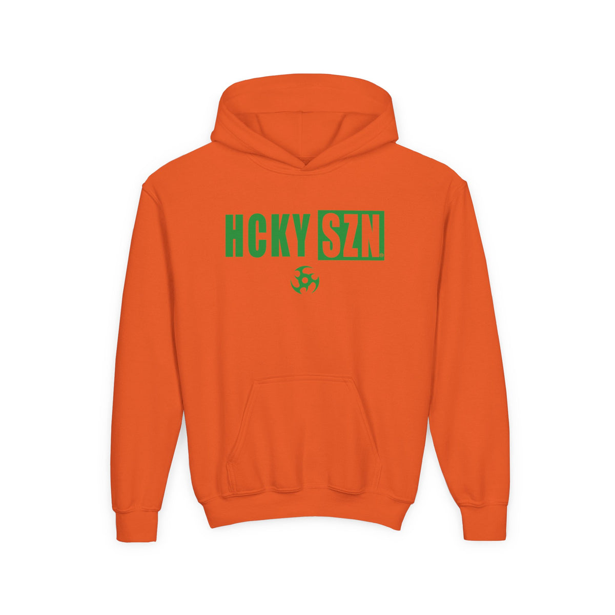 Youth HCKY SZN (Green Logo) Hooded Sweatshirt - Various Colors