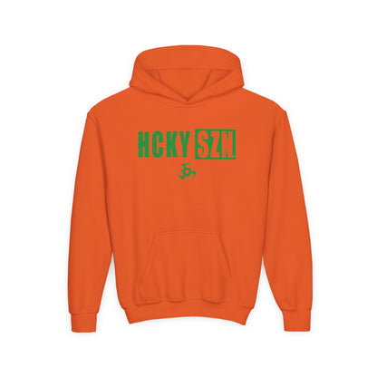 Youth HCKY SZN (Green Logo) Hooded Sweatshirt - Various Colors