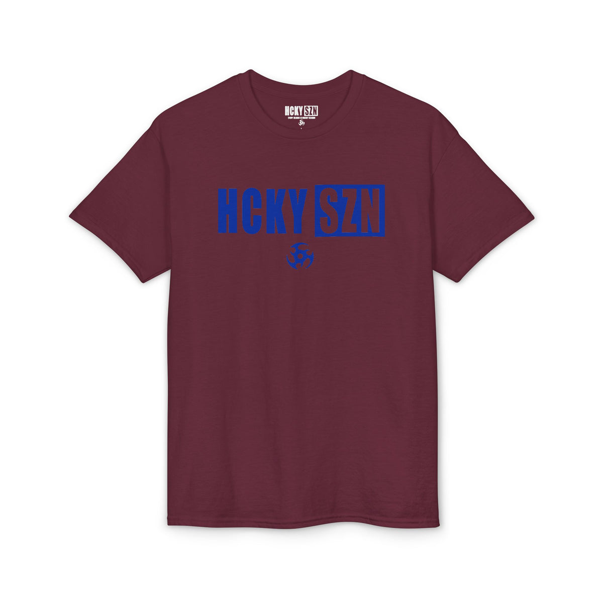HCKY SZN Simple Star DryBlend Tee Shirt (Blue Logo) - Various Colors