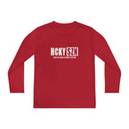 Every Season is HCKYSZN Youth Performance Long Sleeve Tee - White Logo