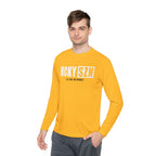 HCKYSZN (All Gas) Long Sleeve Adult Performance Tee - Gold/White/Black