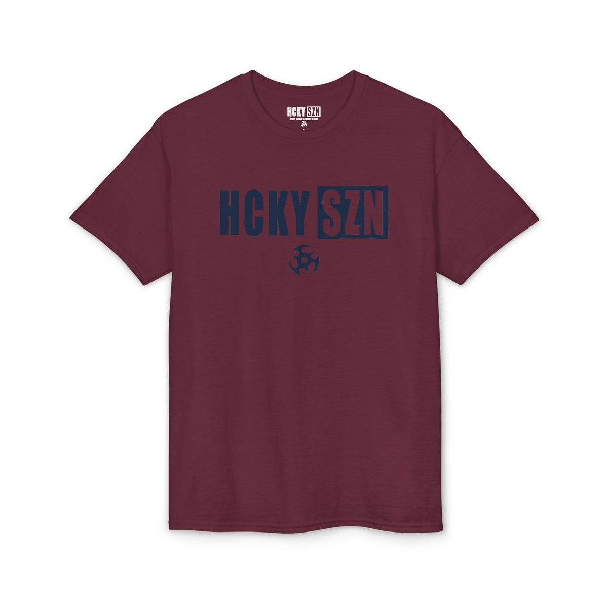 HCKY SZN Simple Star DryBlend Tee Shirt (Navy Logo) - Various Colors