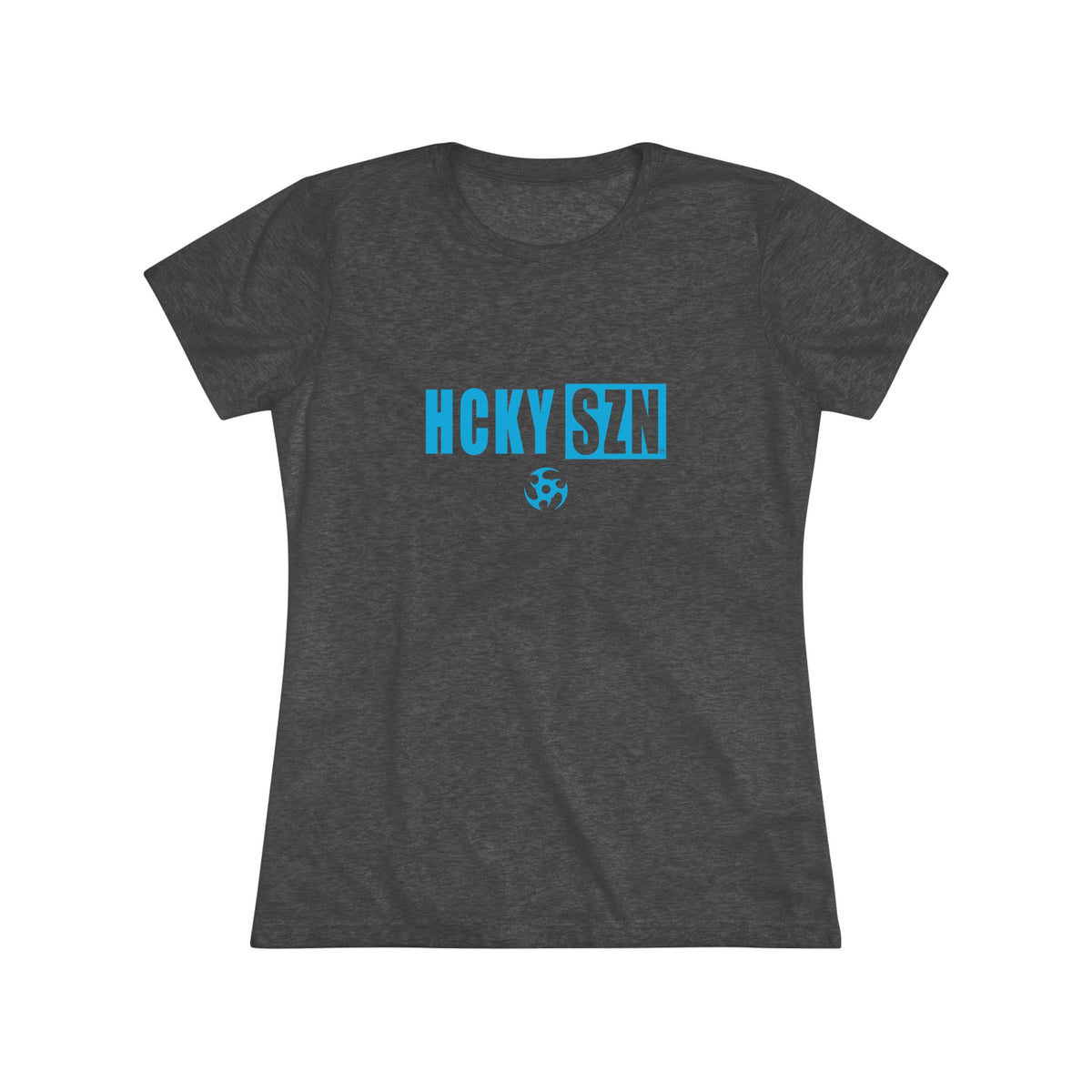 Women’s Hockey Vibe Triblend Tee (Sky Blue Logo)