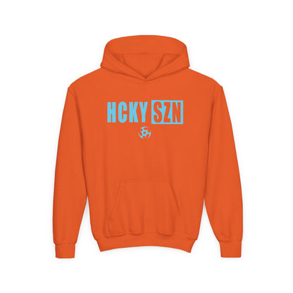 Youth HCKY SZN (Sky Blue Logo) Hooded Sweatshirt - Various Colors