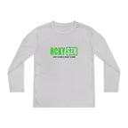 Every Season is HCKY SZN Youth Competitor Long Sleeve Tee (Lime Logo) - Various Colors