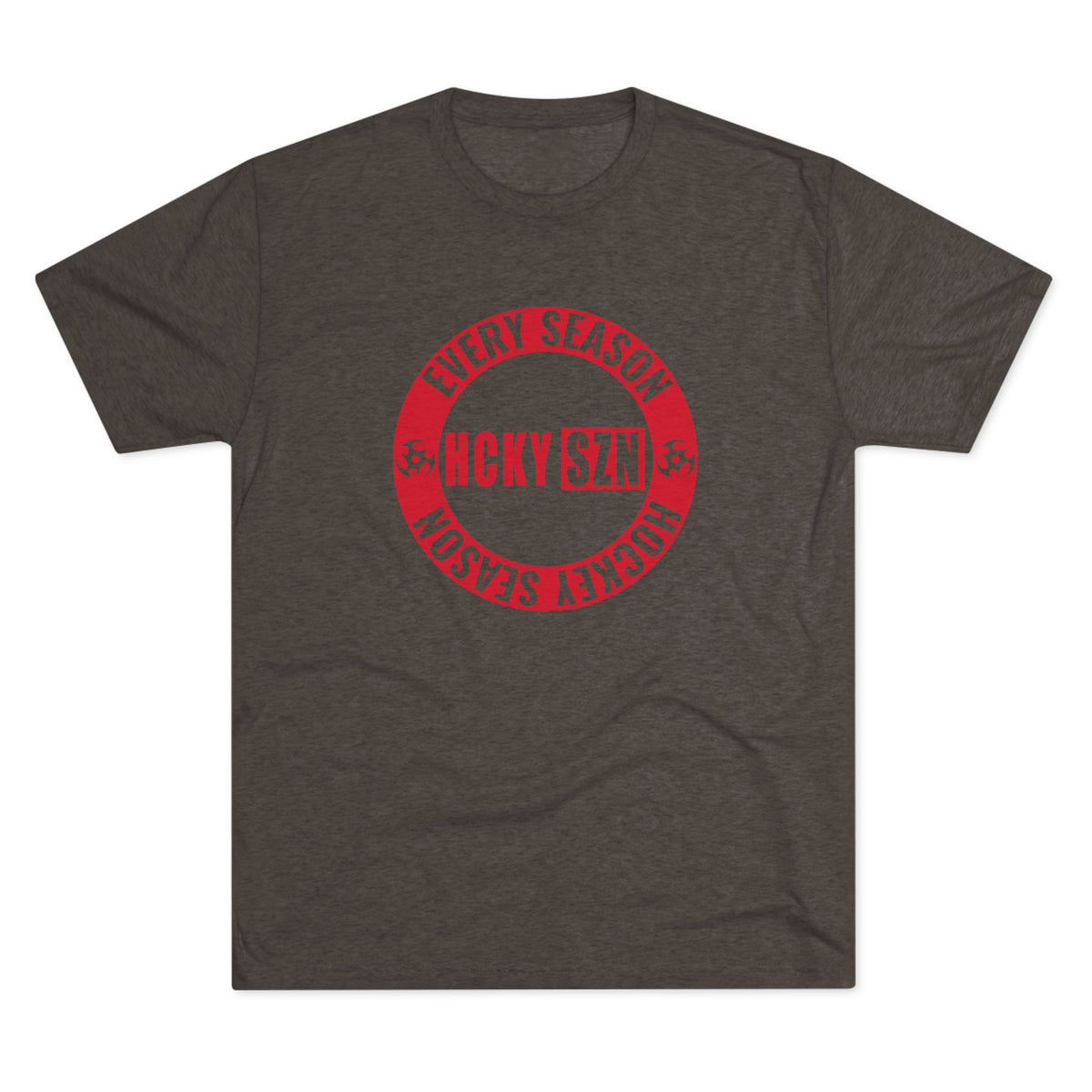 HCKY SZN Circle Logo TriBlend Tee Shirt (Red) - Various Colors