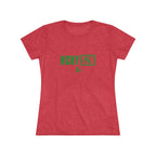 Women’s Hockey Vibe Triblend Tee (Green Logo)