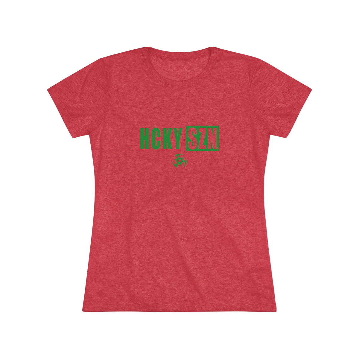 Women’s Hockey Vibe Triblend Tee (Green Logo)