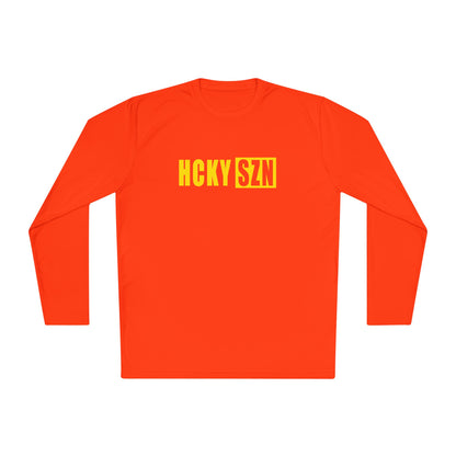 HCKY SZN Performance Long Sleeve Tee (Yellow Logo) - Various Colors