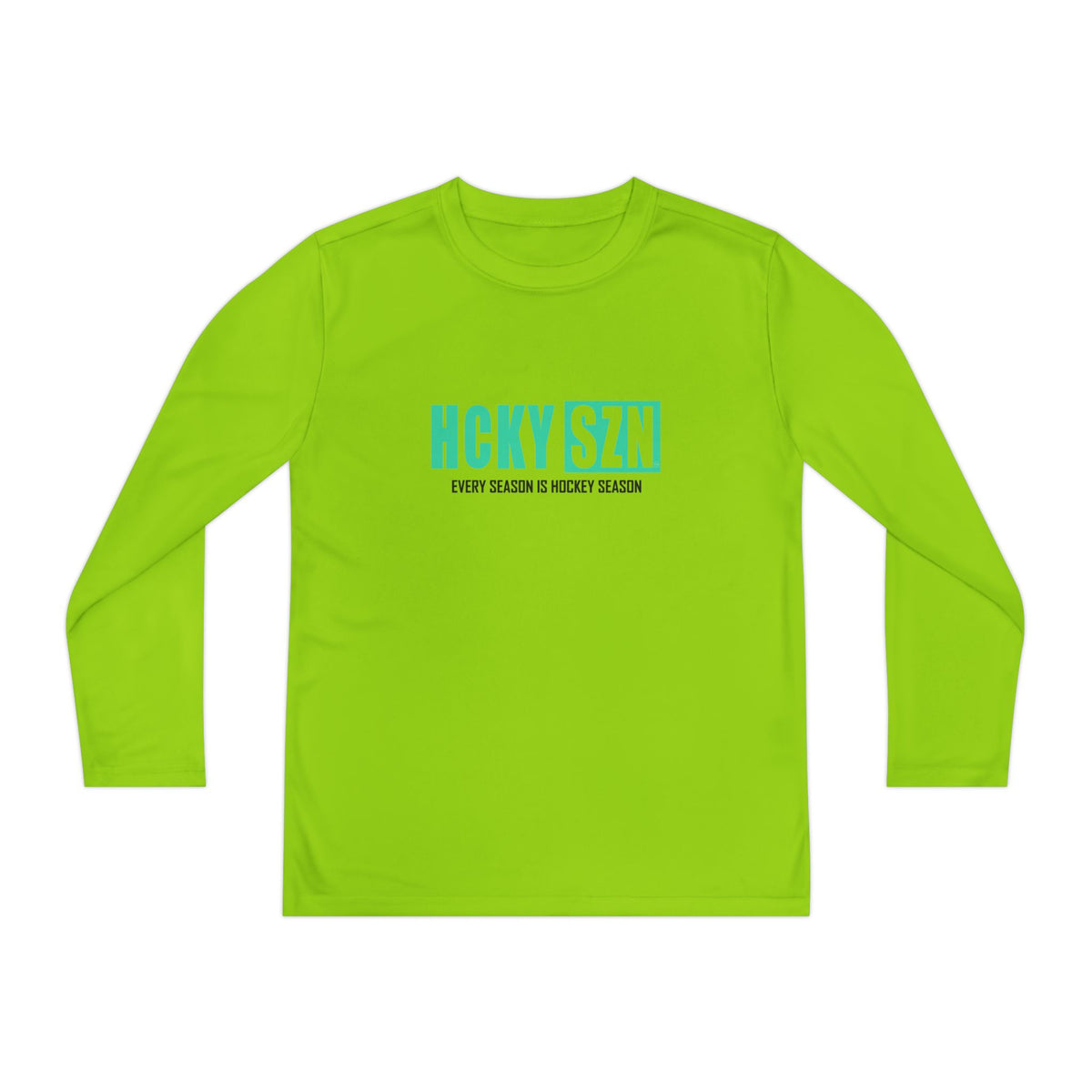 Every Season is HCKY SZN Youth Competitor Long Sleeve Tee (Seafoam Logo) - Various Colors