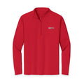 HCKY SZN Embroidered Quarter-Zip Pullover (Red/White)
