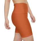 HKY SZN High Waisted Workout Shorts (Copper Orange)