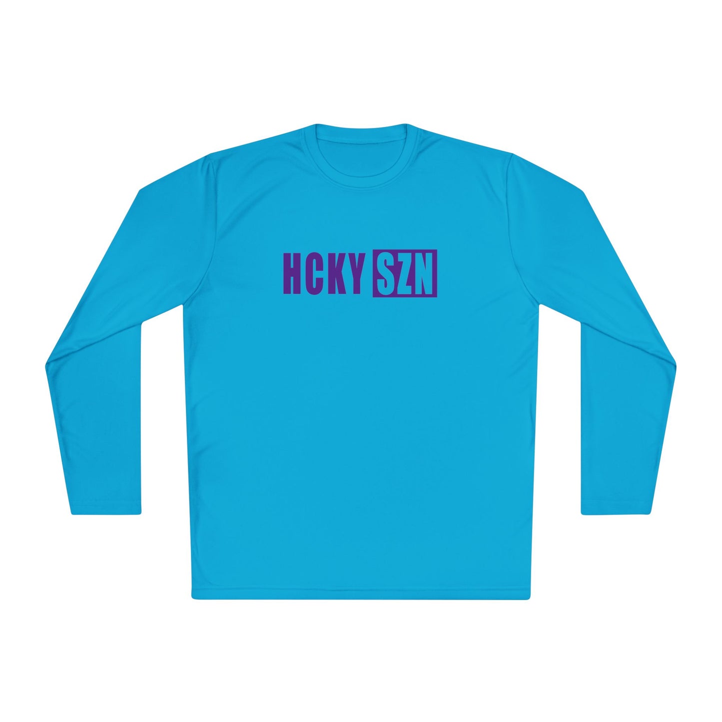 HCKY SZN Performance Long Sleeve Tee (Purple Logo) - Various Colors