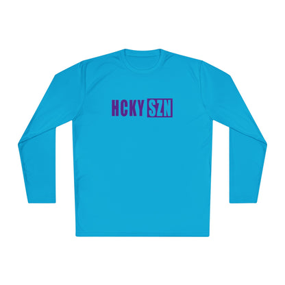 HCKY SZN Performance Long Sleeve Tee (Purple Logo) - Various Colors