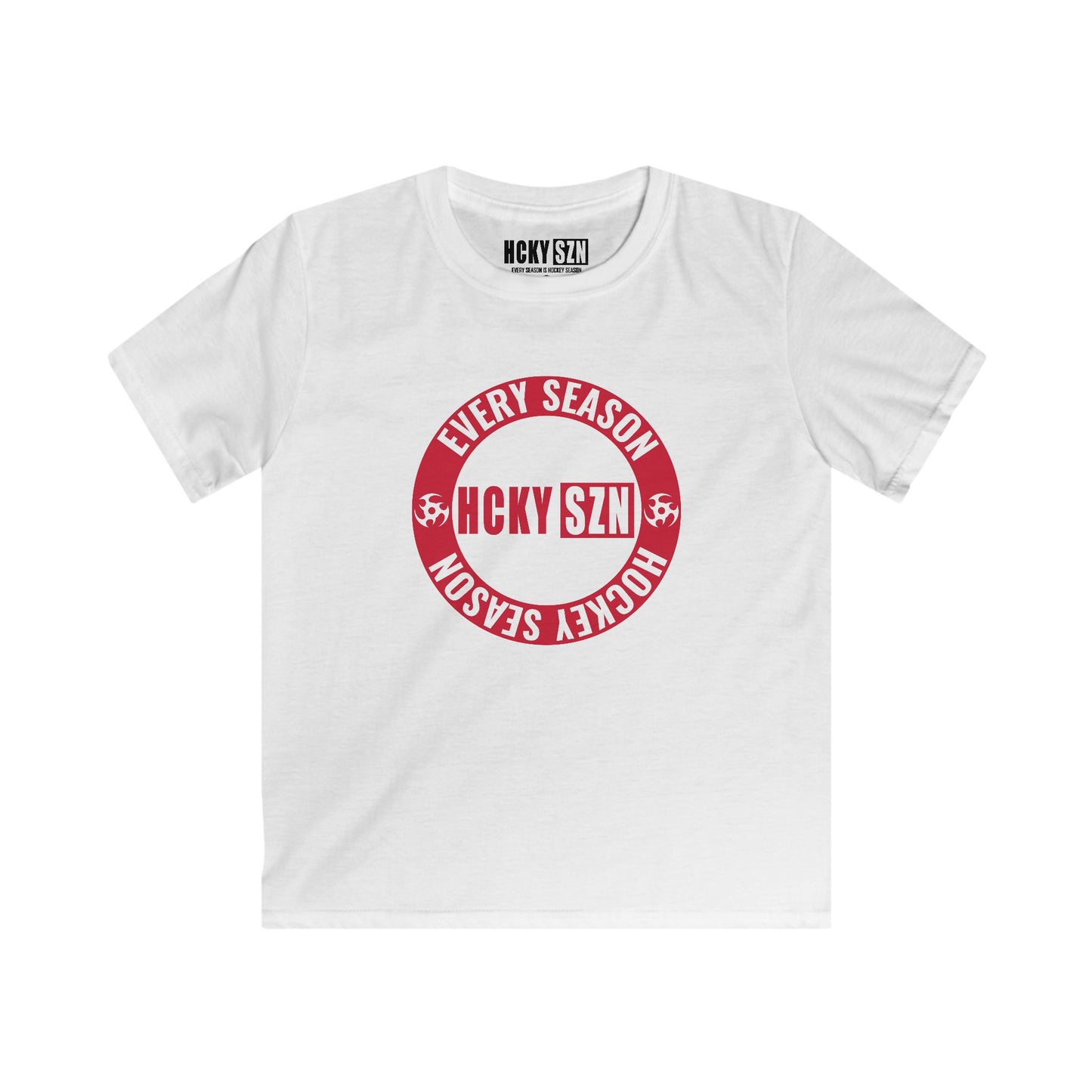 Youth Circle SZN Softstyle Tee (Red Logo) - Various Colors
