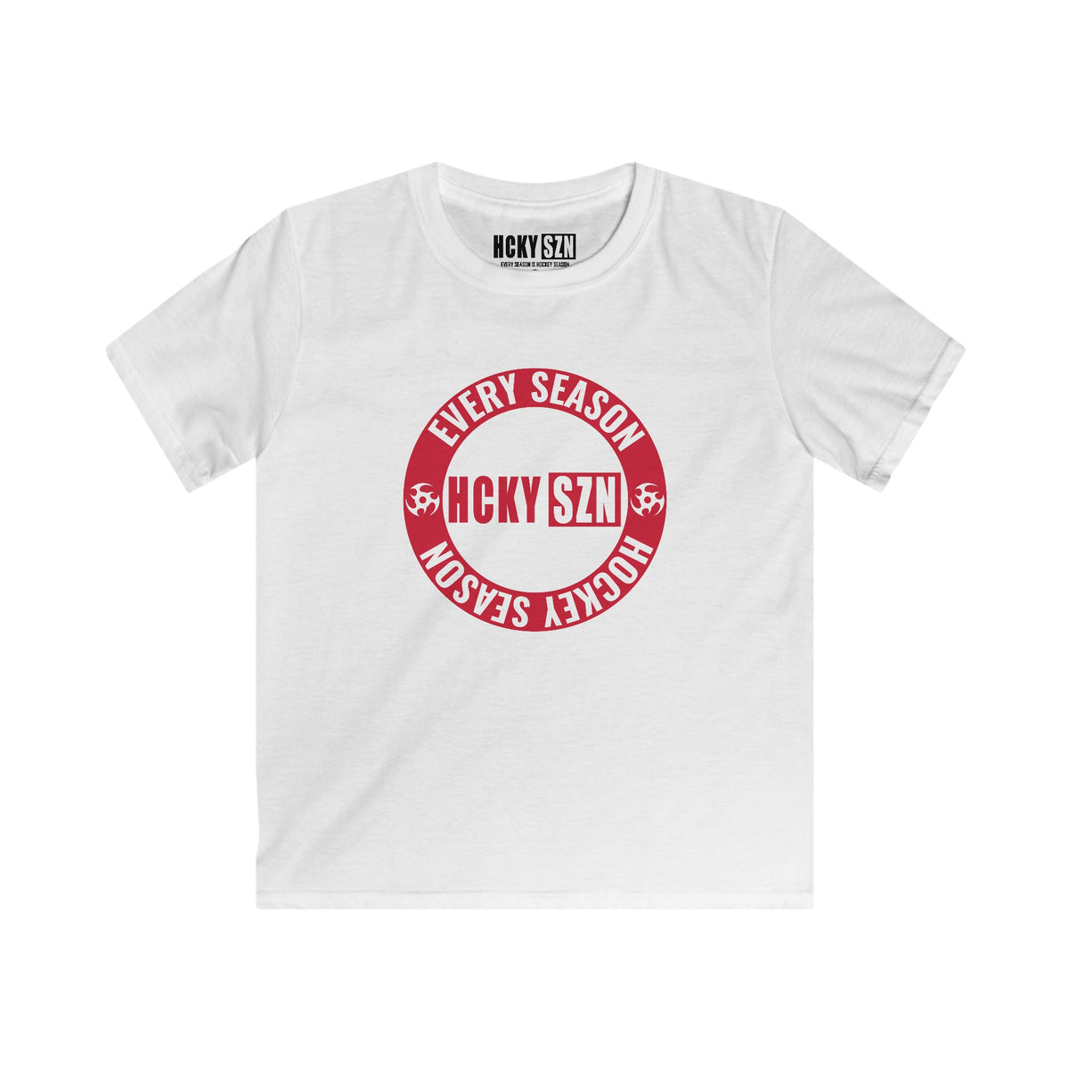 Youth Circle SZN Softstyle Tee (Red Logo) - Various Colors