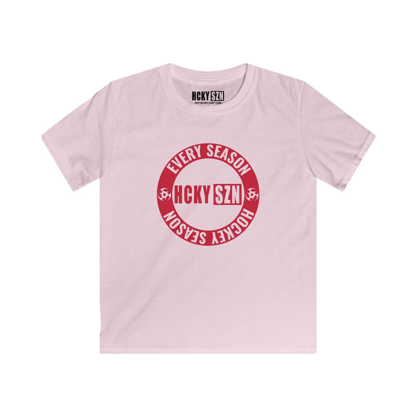 Youth Circle SZN Softstyle Tee (Red Logo) - Various Colors