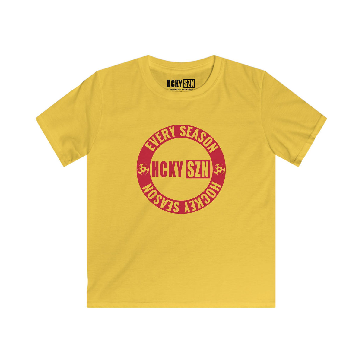 Youth Circle SZN Softstyle Tee (Red Logo) - Various Colors