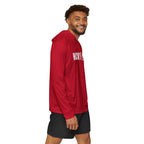 HCKY SZN Big Logo Performance Warmup Hoodie (Red/White)