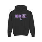 Youth HCKY SZN (Lavender Logo) Hooded Sweatshirt - Various Colors