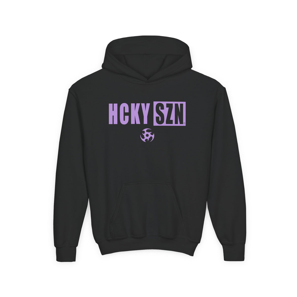 Youth HCKY SZN (Lavender Logo) Hooded Sweatshirt - Various Colors