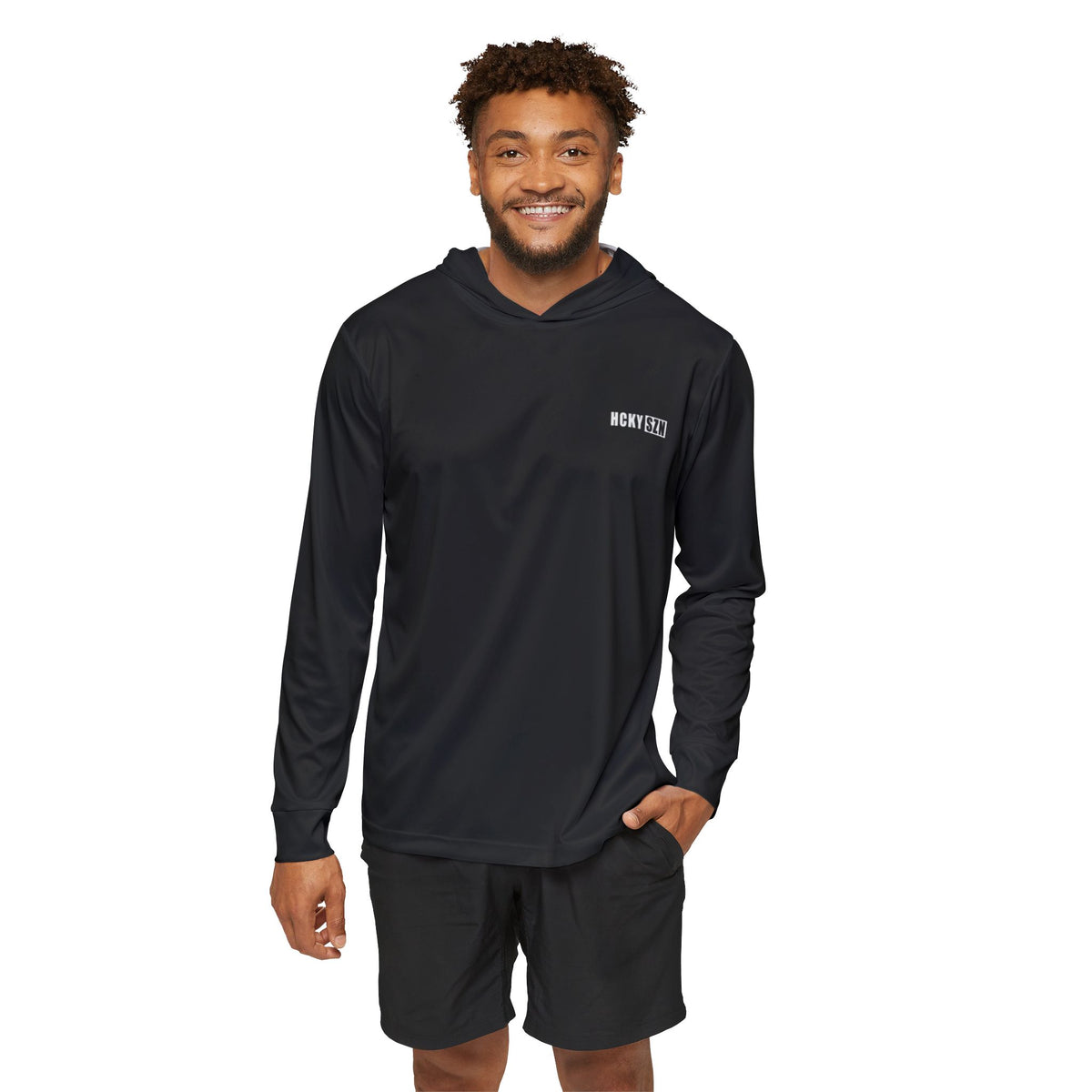 HCKY SZN Signature Performance Warmup Hoodie (Black/White)