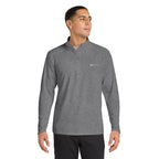 HCKY SZN Embroidered Quarter-Zip Pullover (Heather Grey/White)